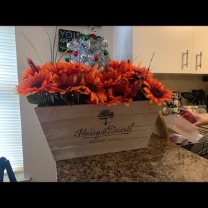 Home made floral arrangement.